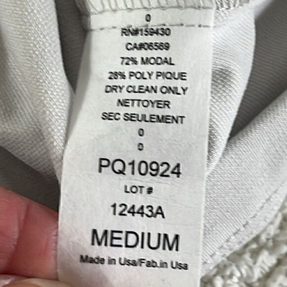 Elan Top Womens size Medium pull string V Neck Gray Stone pullover New - Picture 13 of 13